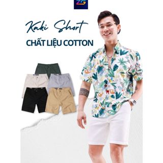 Combo 2 quần short kaki nam ZGO cotton dày mềm form quần kaki trên gối QKAKI12