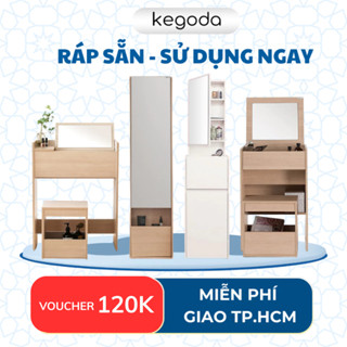 [Sản phẩm hoàn thiện] 4 Mẫu Tủ Bàn Phấn Trang Điểm Decor Có Gương Soi Đơn Giản Mà Đẹp KEGODA