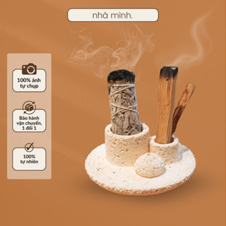 Bộ Thanh Tẩy Nhà Cửa Xô Thơm Trắng & Palo Santo, Xô Thơm Thanh Tẩy, Xông Nhà Mới, White Sage