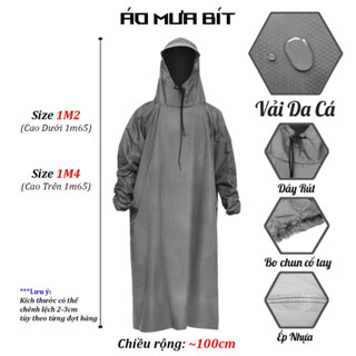 ÁO MƯA BÍT KÍN NGƯỜI , ÁO MƯA ĐI XE MÁY 1 NGƯỜI BÍT TOÀN THÂN VẢI DÙ DA CÁ HÀNG XƯỞNG VNXK - GIÁ SỈ