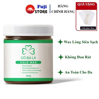 Wax Lông Cỏ Ba Lá 400G - Wax Lông Siêu Sạch Chân,Tay,Nách,Bikini... ( Tặng Giấy Và  Que Wax Chuyên Dụng ).