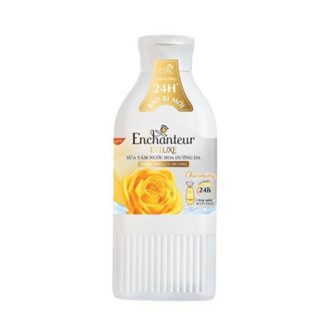 Sữa tắm dưỡng trắng dưỡng ẩm có hạt Enchanteur White Charming 180g