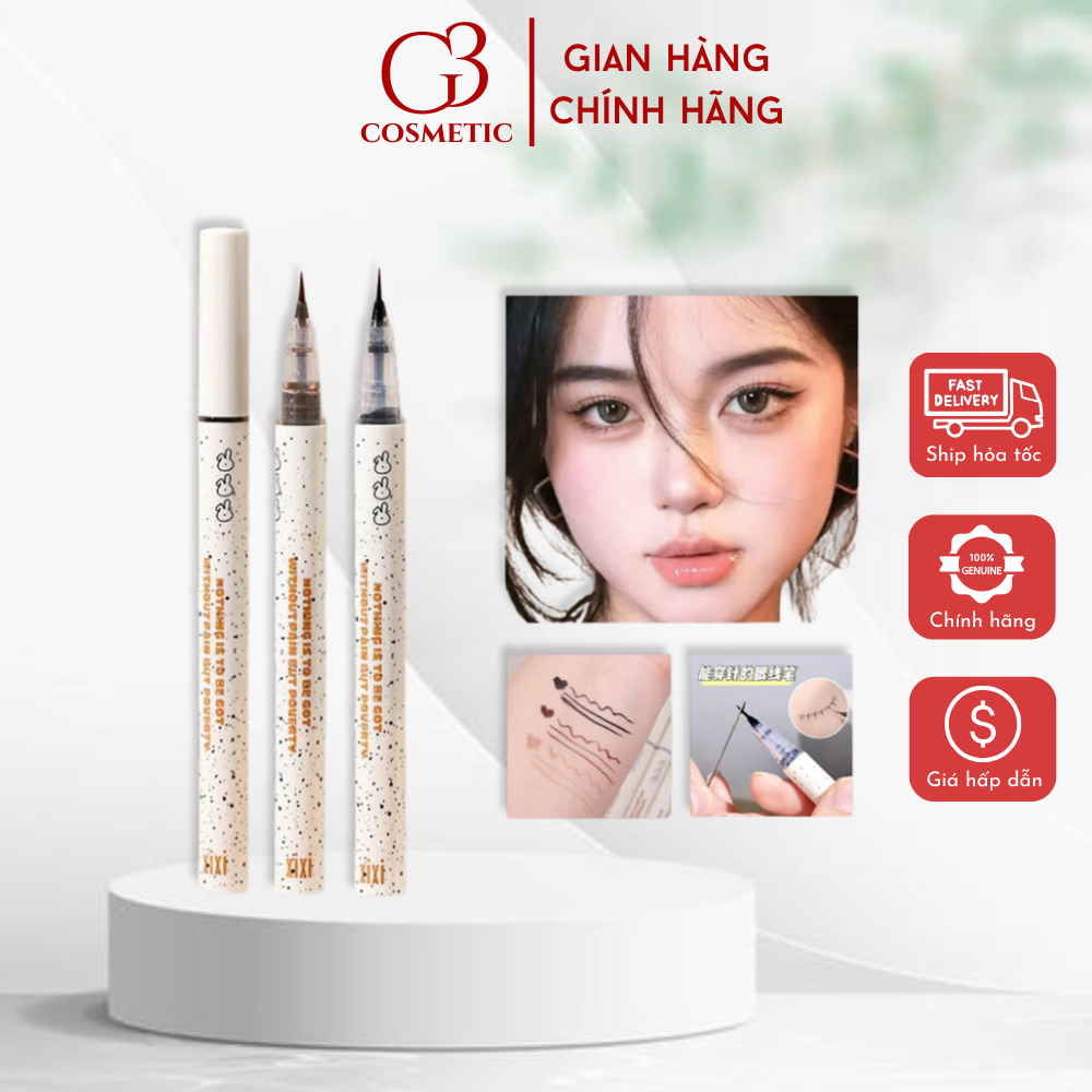 Bút kẻ mắt XIXI 0.001 siêu mảnh chống thấm nước lâu trôi nhanh khô mềm mượt chống mồ hôi không nhòe 