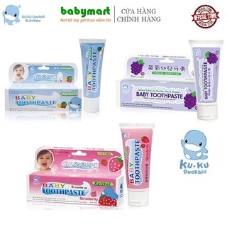 Kem đánh răng cho bé chính hãng Ku.ku Duckbill đủ hương, tuýp 50gr