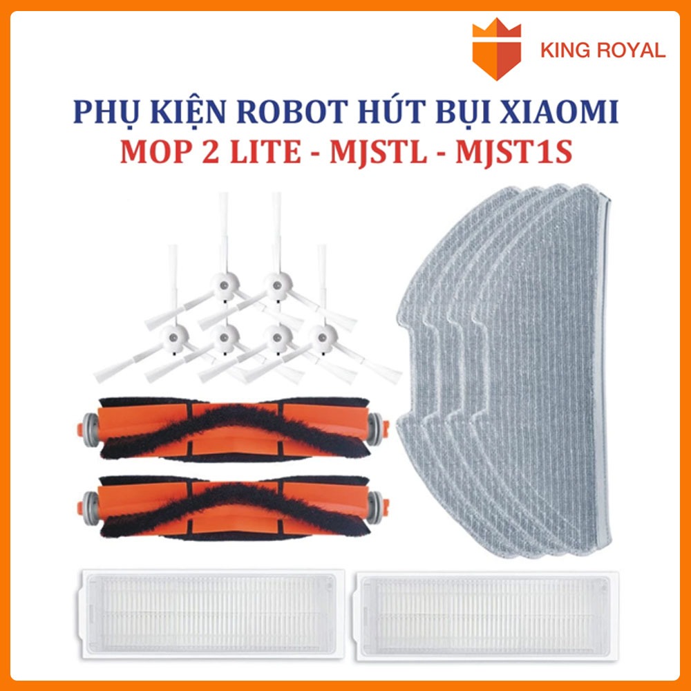 Phụ kiện Robot hút bụi Mop 2 Lite, MJSTL/MJST1S Lọc hepa , Khăn, Giẻ lau, Chổi giữa, Cuộn, Chổi cạnh