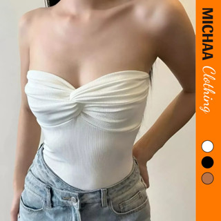 Áo Thun Ống Xoắn Ốc Cúp Ngực Michaa Dáng Dài Ôm Body Tôn V1, Trẻ Trung Chất Vải Thun Mềm ADD99