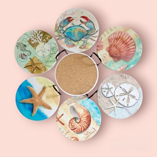 Đế lót ly, lót cốc thấm nước, miếng lót sứ nhiều họa tiết hoa văn