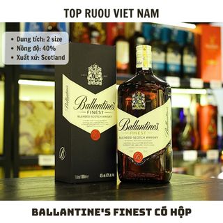 [TẶNG túi hãng] Whisky Ballantine's Finest 700ml - 1000ml [Chính Hãng][Top Rượu VN]