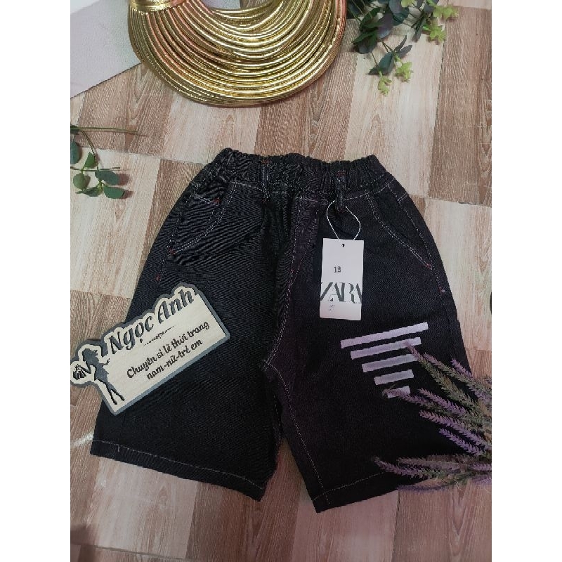 Quần short vải jean cho bé size cồ