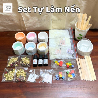 Set Tự Làm 1 Nến Thơm/Bộ Kit Làm 1 Nến Thơm Handmade/Set DIY Nghiêng Candle