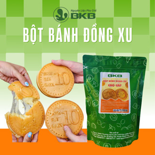 {BAO BÌ MỚI] Bột Làm Bánh Đồng Xu BKB Gói 1kg ( Làm Được Bánh Trứng Gà Non, Bánh Cá ), thành phẩm xốp mịn, vỏ bánh giòn