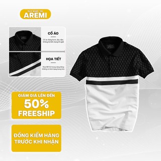  Áo Polo cổ trụ thun ngắn tay có cổ nam AREMI thiết kế đơn giản phối phong cách sang trọng APL0076 