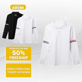  Áo thun polo nam có cổ tay dài nam AREMI chất liệu co giản 4 chiều thấm hút phong cách sang trọng 