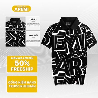  Áo thun polo nam ngắn tay có cổ AREMI thiết kế sang trọng phong cách vải cá sấu cotton 4c APL0009 