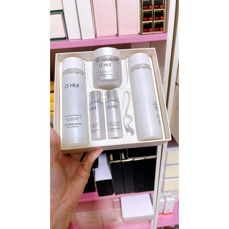 Sét Ohui Trắng Full Hoa Hồng Sữa Dưỡng Ohui Extreme white ChuyênDưỡng Trắng Mờ Nám Tàn Nhan
