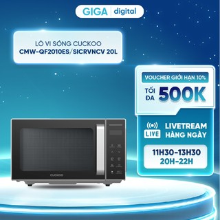 Lò Vi Sóng Cuckoo CMW-QF2010ES/SICRVNCV 20L 800W - 5 chế độ nấu tự động - Không đĩa xoay