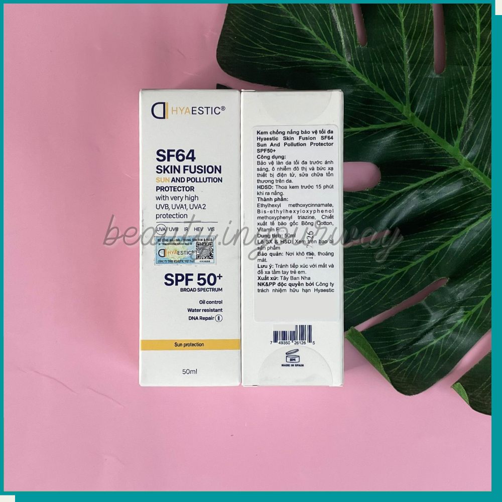 Kem chống nắng bảo vệ tối đa Hyaestic Skin Fusion SF64 Sun And Pollution Protector SPF50+ | BigBuy360 - bigbuy360.vn