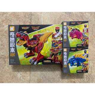   NEW  Mô Hình Gạch Lắp Ráp Kyoryuger Zyuden Sentai - Siêu Nhân Khủng Long Pin Thú Điện Long - Đồ Chơi Chính Hãng Có Khớp 