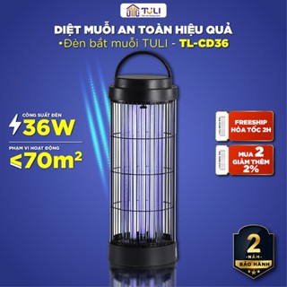 Đèn bắt muỗi TULI TL-CD36, 36W, Lưới điện 3800V, Thu hút diệt đuổi côn trùng Hiệu quả, BH 24 tháng