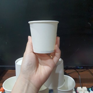 50 Cốc Giấy Trắng cafe take away ly giấy đựng đồ nóng 8oz 12oz 6oz 16oz 180ml 280ml 360ml 400ml 500ml Trantuyen1188