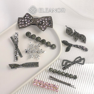 Kẹp tóc nữ Eleanor Accessories đa dạng kiểu dáng thiết kế đính đá kẹp tóc mái phụ kiện tóc 9370