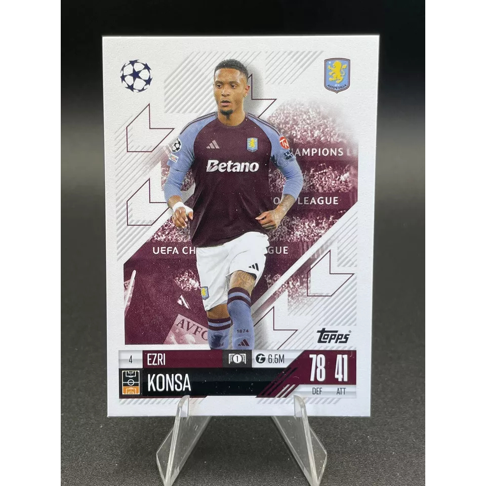 Thẻ Ezri Konsa Topps Match Attax 2024/2025 (Aston Villa) (24/25)