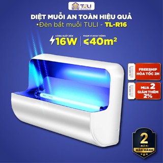 Đèn Bắt Muỗi Ruồi TULI TL-V16, Công Suất 16W, Thu Hút Diệt Côn Trùng, Kèm Giấy Dính, Bảo Hành 2 năm