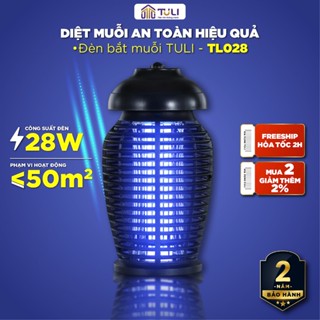 Đèn bắt muỗi TULI TL028, Công suất 28W - Sử dụng ngoài trời & sân vườn, Hiệu Quả 95%, BH 24 Tháng