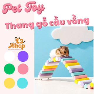 thang gỗ tạo cảnh, phân khu dành cho hamster, đuôi mập - T3 PETS SHOP