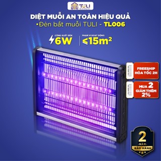 Đèn bắt muỗi TULI TL-006, Csuất 6W, Thu hút diệt đuổi côn trùng, Hiệu quả Không độc hại, BH 24 Tháng