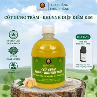   TRỢ GIÁ  Cốt Gừng Tràm Ngâm Chân Giữ Ấm Và Tắm Bé Khuynh Diệp Điềm Kim Chính Hãng - 500ml 
