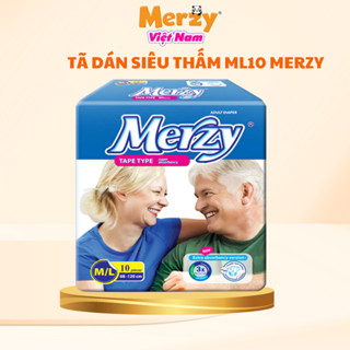 Tã Dán Người Lớn Merzy ML10 Miếng Siêu Thấm, Bỉm Người Già Cao Cấp Siêu Mỏng Khô Thoáng Chống Rò Rỉ