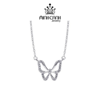 Dây Chuyền Bạc Bướm Hồ Điệp Đính Đá Xinh Xắn - Minh Canh Jewelry