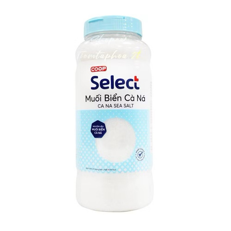 MUỐI BIỂN CÀ NÁ SELECT HỦ NHỰA 1KG - Muối sạch không chất tẩy - giàu khoáng -không i ốt - an toàn sứ