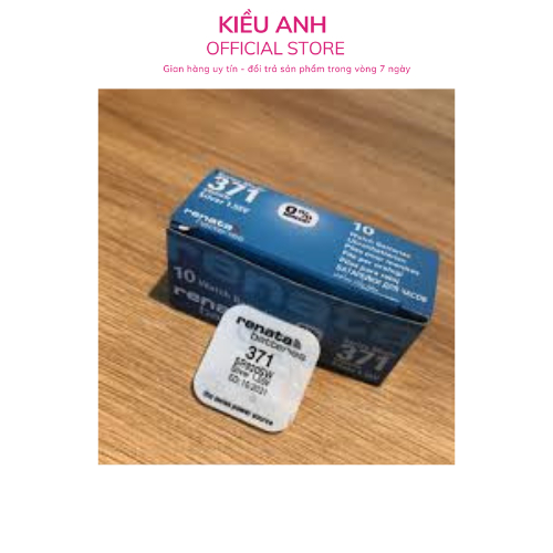 Vỉ 1 viên pin đồng hồ 371/ SR920 Renata Chính hãng - VPP Kiều Anh