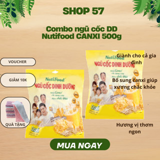 Combo 02 bịch Ngũ cốc Nutifood Canxi loại 500g dùng cho cả gia đình