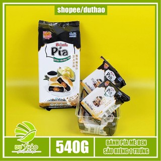 Bánh pía mè đen sầu riêng trứng muối Tân Huê Viên 540g