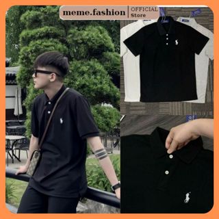 Áo polo nam nữ thêu logo ngựa raph.lauren trước ngực,Áo phông unisex có cổ chất liệu thoáng mát mẫu đẹp hè 2025.