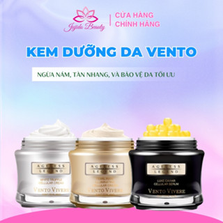 Kem Vento pearl vàng chính hãng Thụy sĩ chiết xuất ngọc trai ngừa nám tàn nhang dưỡng da trắng sáng 30g
