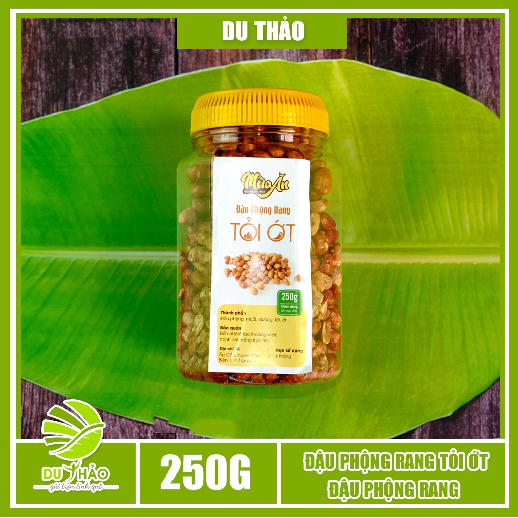 Đậu phộng Tây Ninh cháy tỏi ớt 250g, đậu phộng rang cháy tỏi giò ngon, ăn vặt Sài Gòn
