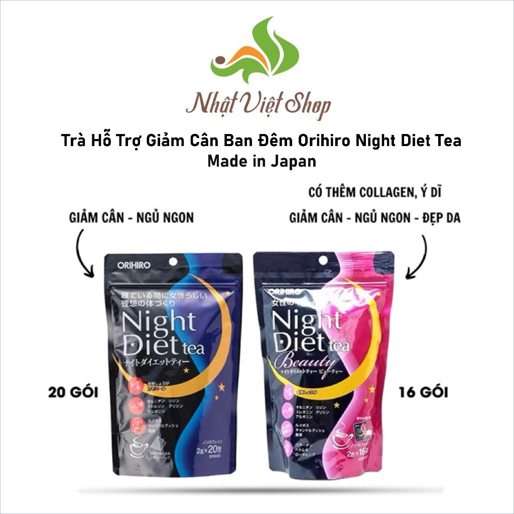Trà Giảm Cân Ban Đêm Orihiro Night Diet Tea