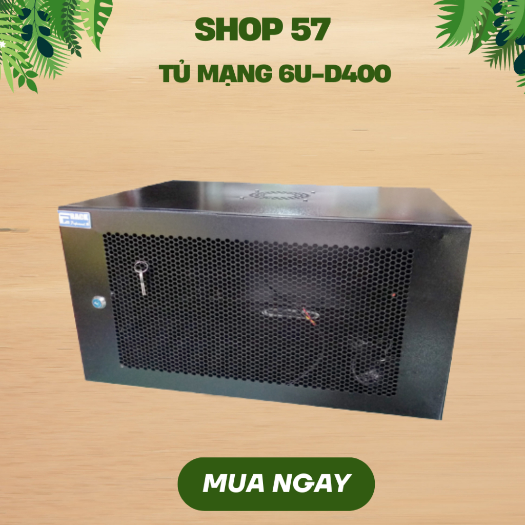 Tủ mạng 6U-D400 treo tường -FAMRACK19 hàng chính hãng