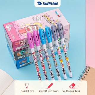 [COMBO 10] Bút Gel xóa được Thiên Long Điểm 10 - Bút mực nước ngòi 0.5mm, viết trơn mượt có gôm trên nắp TP-GELE01