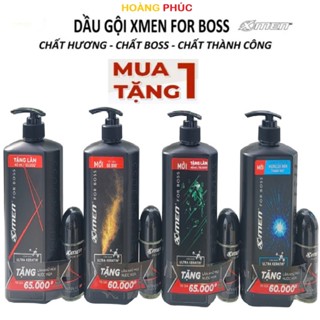 Dầu gội Xmen For Boss 650gr dưỡng tóc chắc khỏe,hương thơm nam tính quyến rũ (Mua 1 tặng 1,date 2027)