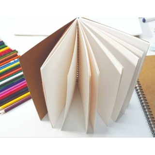 Sổ vẽ Sketchbook 100gsm,  vẽ chì, artline, màu nước lớp mỏng bền đẹp, không lem - Bìa Kraft