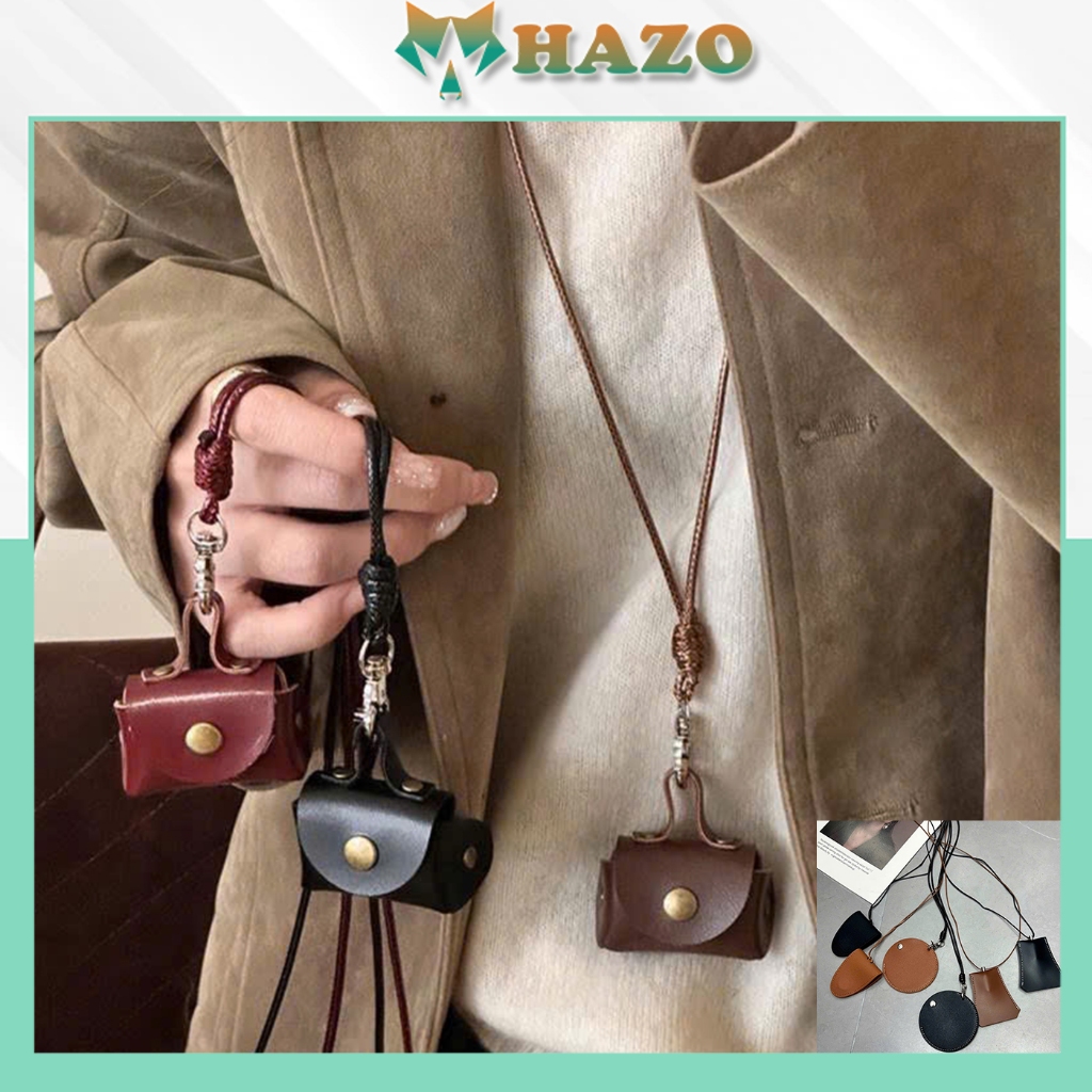 Vòng Cổ Da Đa Chức năng 561 Túi da đựng dây chuyền Phụ kiện Thời trang Điểm nhấn outfit Hot trend Phong Cách Hàn Quốc