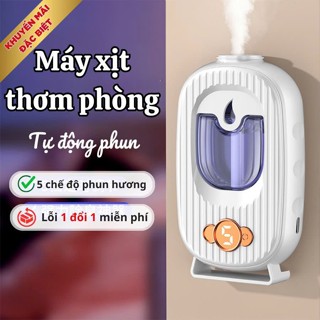 Máy xịt thơm phòng tự động KWNK, Máy xông phun sương tinh dầu mini phòng ngủ tự động tạo độ ẩm đuổi muỗi