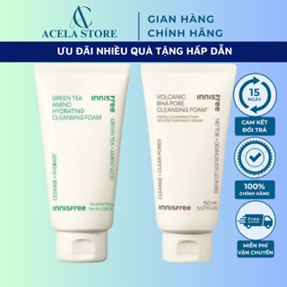Sữa Rửa Mặt Trà Xanh Than Tro Innisfree Green Tea Foam Cleanser 150ml_ACELA STORE