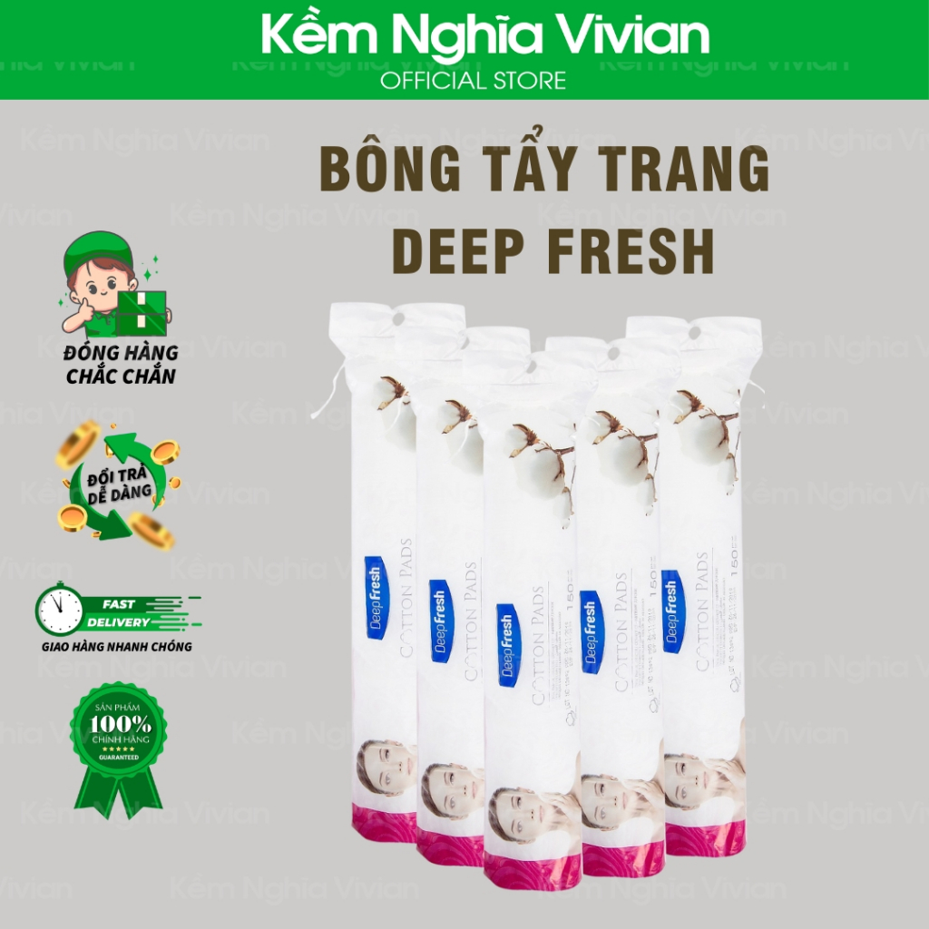 Bông tẩy trang Deep fresh Cotton Pads 150pcs (MP6979)