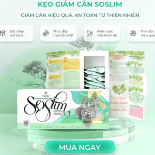 Kẹo Socola Giảm Cân SoSlim Rong Nho Nấm Linh Chi Chính Hãng, Giảm Cân SoSlim Plus Chính Hãng